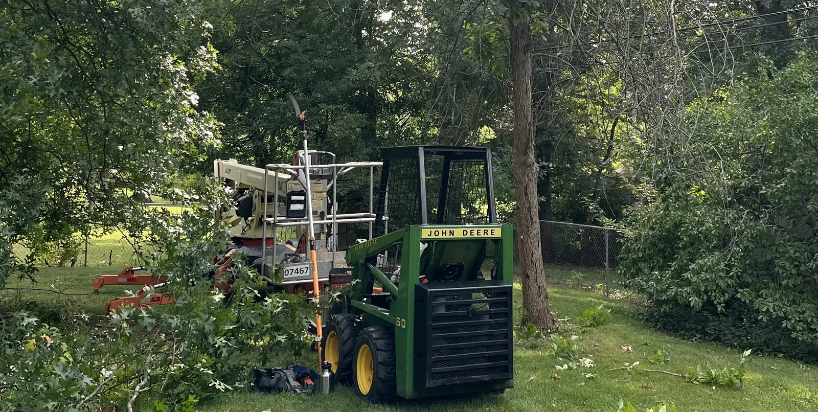 Residential yard cleanup